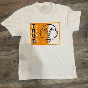 True Religion White Graphic T-Shirt size L